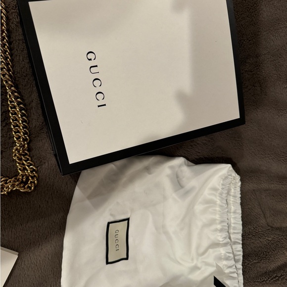 GG Supreme Monogram Calfskin Small Padlock Shoulder Bag Beige Black - Picture 11 of 12